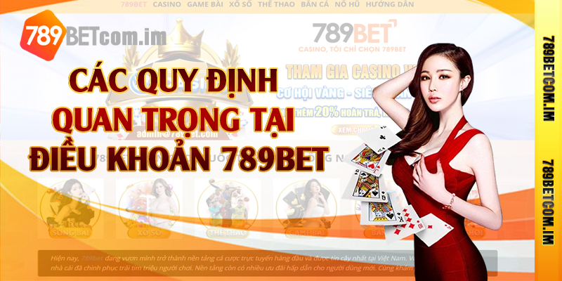 Các quy định quan trọng tại điều khoản 789bet